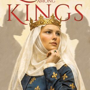 Book cover for The Queen Among Kings by Brian Martin, featuring a medieval queen wearing a crown and a veil